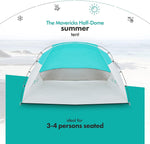 FE Active Pop Up Beach Shelter - Easy Set up Family Beach Tent Outdoor Sun Shelter
