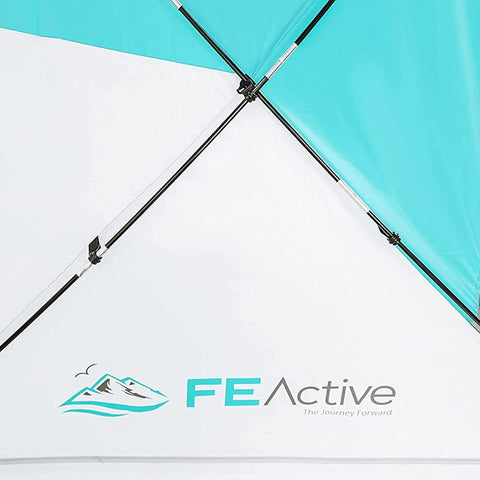 FE Active Pop Up Beach Shelter - Easy Set up Family Beach Tent Outdoor Sun Shelter
