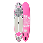 HIKS 11'2FT / 3.4M INFLATABLE STAND UP PADDLEBOARD ( SUP ) SET - TRIBAL SAMOA - PINK 