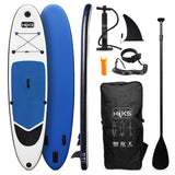 HIKS 10.6FT / 3.2M INFLATABLE STAND UP PADDLEBOARD (SUP) SET - BIG BLUE (30 inch)