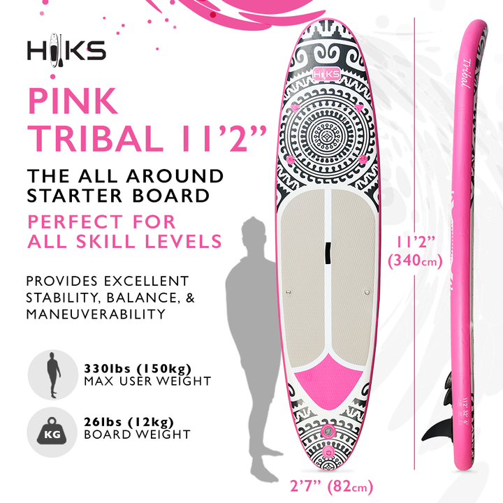 Paddle Board 10'6x32x6, Dreizack Paddle Boards for Adults Extra Wide  Stand up Paddle Board with SUP Accessories Inflatable Paddle Board for  Fishing Yoga Kayaking Surf (Pink), Boards -  Canada