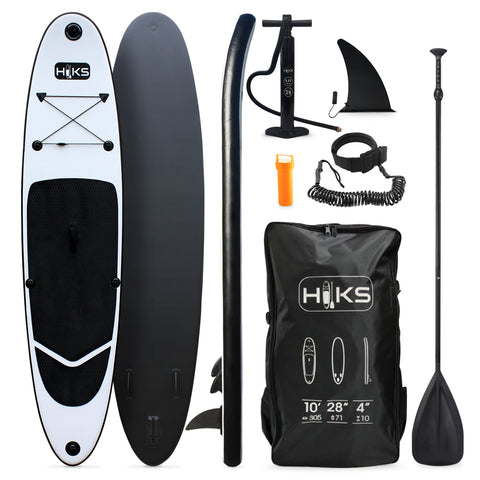 HIKS 10FT / 3.05M INFLATABLE STAND UP PADDLEBOARD ( SUP ) SET - MIDNIGHT BLACK