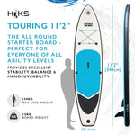 HIKS DOUBLE SKIN TOURING 11'2 STAND UP PADDLE ( SUP ) BOARD SET