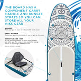 HIKS 11'2FT / 3.4M INFLATABLE STAND UP PADDLEBOARD ( SUP ) SET - TRIBAL SAMOA